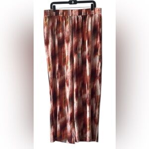 Cato Red and Orange Patterned Pants